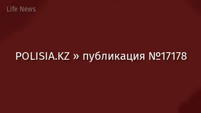 POLISIA.KZ » публикация №17178