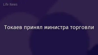 Токаев принял министра торговли