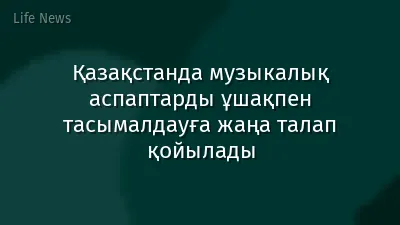 Қазақстанда музыкалық аспаптарды ұшақпен тасымалдауға жаңа талап қойылады