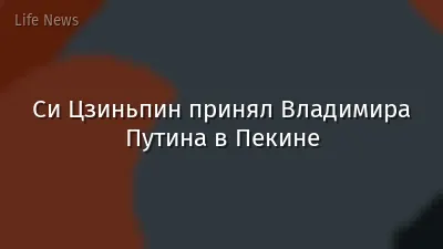 Си Цзиньпин принял Владимира Путина в Пекине