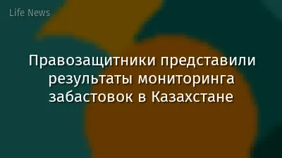 Правозащитники представили результаты мониторинга забастовок в Казахстане