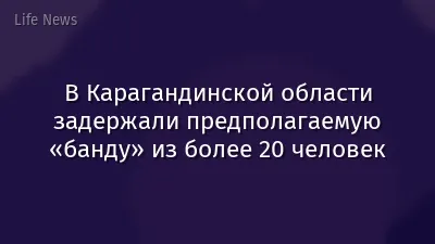 В Карагандинской области задержали предполагаемую «банду» из более 20 человек