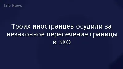 Троих иностранцев осудили за незаконное пересечение границы в ЗКО