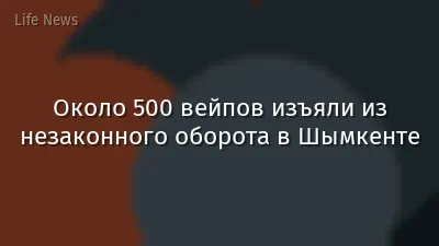 Около 500 вейпов изъяли из незаконного оборота в Шымкенте