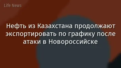Нефть из Казахстана продолжают экспортировать по графику после атаки в Новороссийске