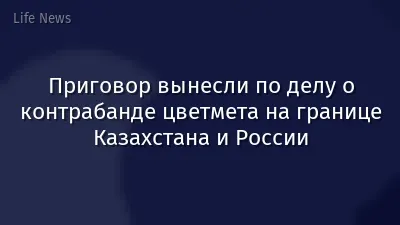 Приговор вынесли по делу о контрабанде цветмета на границе Казахстана и России