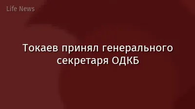 Токаев принял генерального секретаря ОДКБ