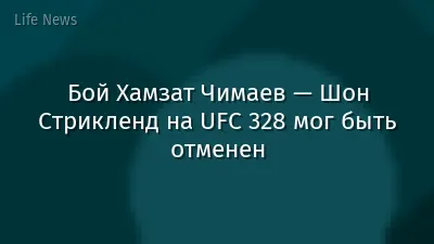 Бой Хамзат Чимаев — Шон Стрикленд на UFC 328 мог быть отменен