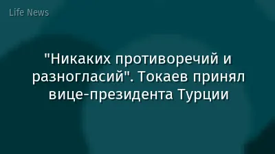 "Никаких противоречий и разногласий". Токаев принял вице-президента Турции
