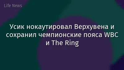 Усик нокаутировал Верхувена и сохранил чемпионские пояса WBC и The Ring