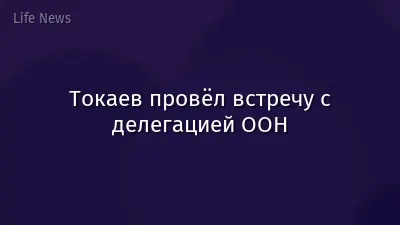 Токаев провёл встречу с делегацией ООН