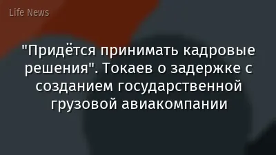 "Придётся принимать кадровые решения". Токаев о задержке с созданием государственной грузовой авиакомпании