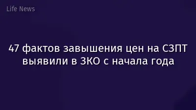 47 фактов завышения цен на СЗПТ выявили в ЗКО с начала года