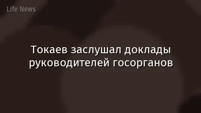 Токаев заслушал доклады руководителей госорганов