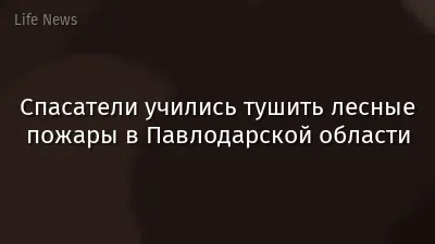 Спасатели учились тушить лесные пожары в Павлодарской области