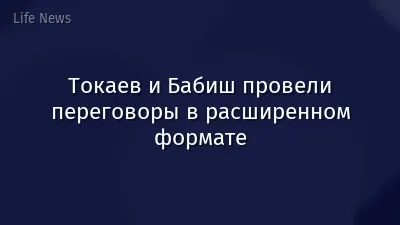 Токаев и Бабиш провели переговоры в расширенном формате