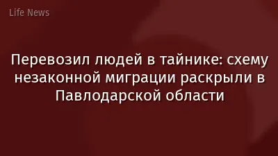 Перевозил людей в тайнике: схему незаконной миграции раскрыли в Павлодарской области