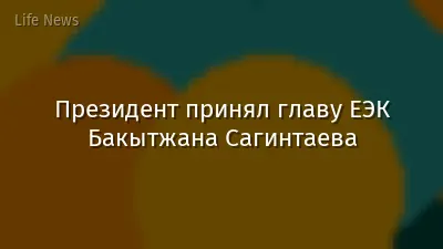 Президент принял главу ЕЭК Бакытжана Сагинтаева