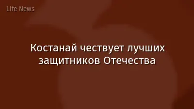Костанай чествует лучших защитников Отечества