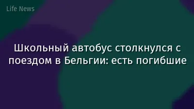 Школьный автобус столкнулся с поездом в Бельгии: есть погибшие