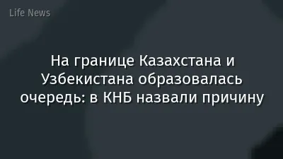 На границе Казахстана и Узбекистана образовалась очередь: в КНБ назвали причину