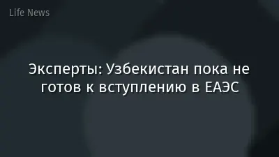 Эксперты: Узбекистан пока не готов к вступлению в ЕАЭС