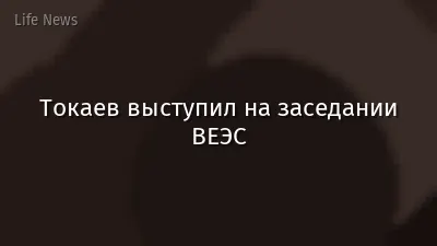 Токаев выступил на заседании ВЕЭС