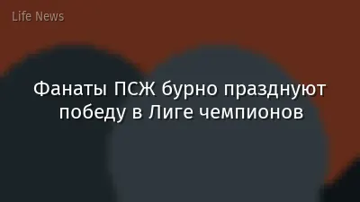 Фанаты ПСЖ бурно празднуют победу в Лиге чемпионов