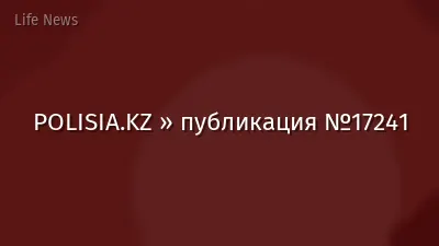 POLISIA.KZ » публикация №17241