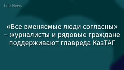 «Все вменяемые люди согласны» – журналисты и рядовые граждане поддерживают главреда КазТАГ