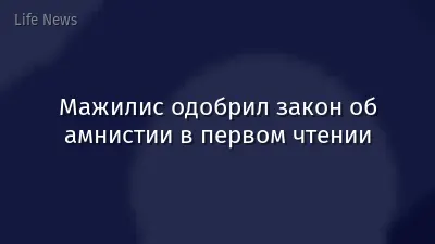 Мажилис одобрил закон об амнистии в первом чтении