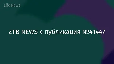 ZTB NEWS » публикация №41447