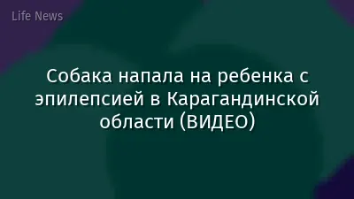 Собака напала на ребенка с эпилепсией в Карагандинской области (ВИДЕО)