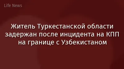 Житель Туркестанской области задержан после инцидента на КПП на границе с Узбекистаном