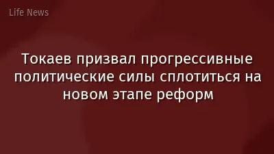 Токаев призвал прогрессивные политические силы сплотиться на новом этапе реформ