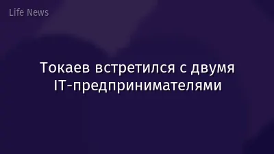 Токаев встретился с двумя IT-предпринимателями