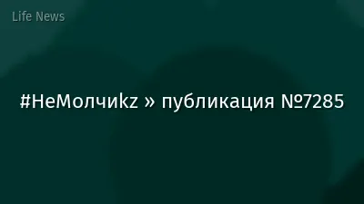 #НеМолчиkz » публикация №7285