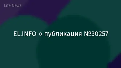EL.INFO » публикация №30257