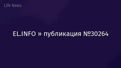 EL.INFO » публикация №30264