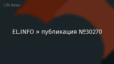EL.INFO » публикация №30270