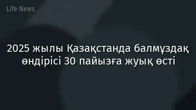 2025 жылы Қазақстанда балмұздақ өндірісі 30 пайызға жуық өсті