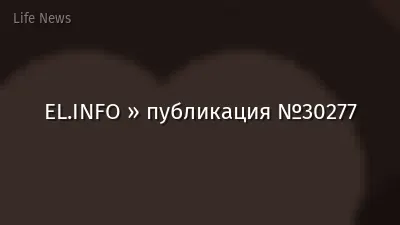 EL.INFO » публикация №30277