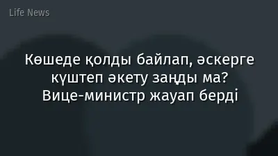 Көшеде қолды байлап, әскерге күштеп әкету заңды ма? Вице-министр жауап берді