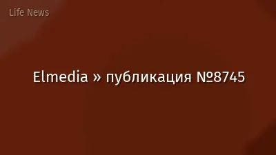 Elmedia » публикация №8745