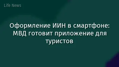 Оформление ИИН в смартфоне: МВД готовит приложение для туристов