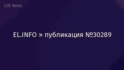 EL.INFO » публикация №30289